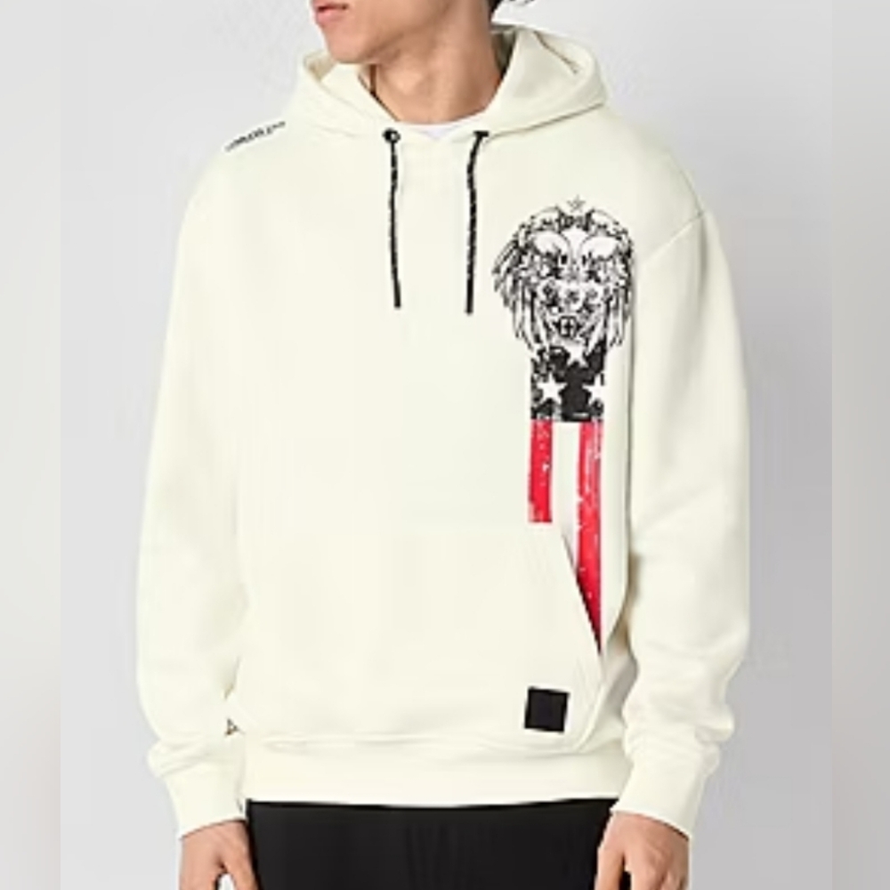 Tapout Mens Skull Long Sleeve Hoodie Size M NWT